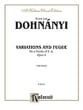 Variations and Fugue-Theme E.G.Op 4 piano sheet music cover